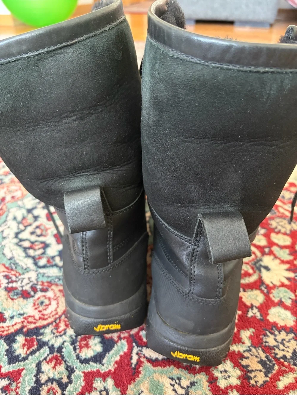 UGG men's Black Lace-Up Winter Boots size 10